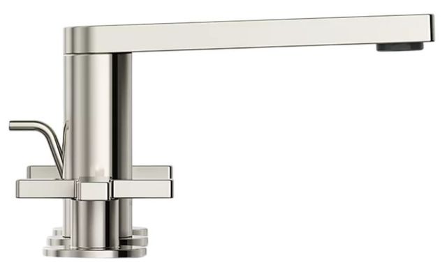 KOHLER® Composed® Vibrant Polished Nickel Widespread Bathroom Sink Faucet with Cross Handles-2