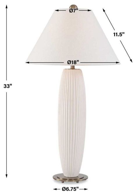 Uttermost® Brinsley Ivory Table Lamp-3