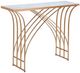 Stylecraft Gold/White Marble Arch Console Table-0