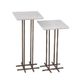 Bassett Mirror Xavier 2-Piece Antique Brass/White Accent Table Set-0