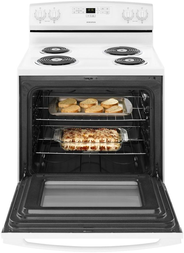 Amana® 30" White Freestanding Electric Range-2