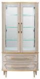 Michael Amini® St. Charles Dove Gray Display Cabinet-1