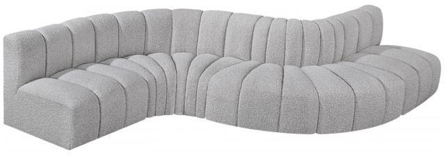 Meridian Furniture Arc 6-Piece Gray Sectional-2