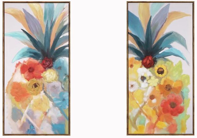 Classy Art 2-Piece 39" Hand Painted Textured Wall Art Set-0