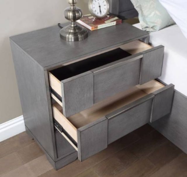 Furniture of America® Regulus Gray Night Stand-2