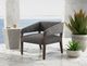 International Furniture Direct Murcia Gray/Lacquer Brown Accent Chair-4