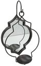 A & B Home Aegean Matte Black Wall Candle Holder-1