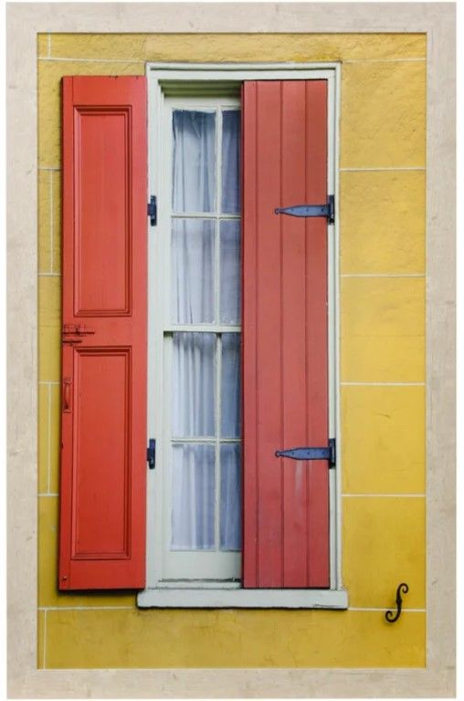 Stylecraft Dann Folely Lifestyle Pastel Windows II Blue/Red/White/Yellow Wall Art-0