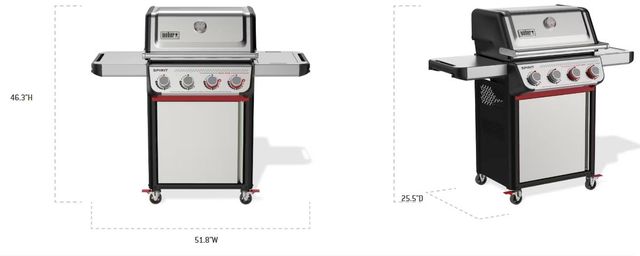 Weber® Spirit® S-425C 4-Burner Stainless Steel Freestanding Liquid Propane Grill-1