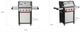 Weber® Spirit® S-425C 4-Burner Stainless Steel Freestanding Liquid Propane Grill-1