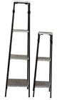 A & B Home 2-Piece Black/Gray Metal Shelf Set-1