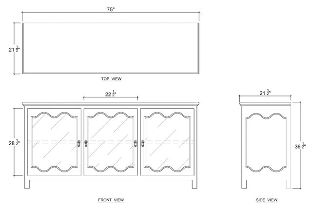 Bramble Customizable Chloe Sideboard-1