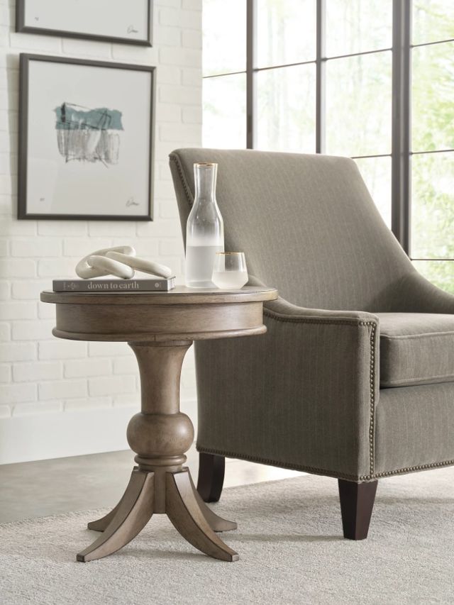 Hammary® Carmine Georgie Latte Round End Table-1