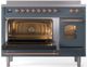 Ilve® Nostalgie II Series 48" Blue Grey Pro Style Induction Range-3