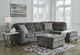 Signature Design by Ashley® Lonoke Gunmetal Oversized Accent Ottoman-2