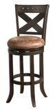 HH2 Home Brantley Deep Brown/Antique Bronze Swivel Bar Stool-0