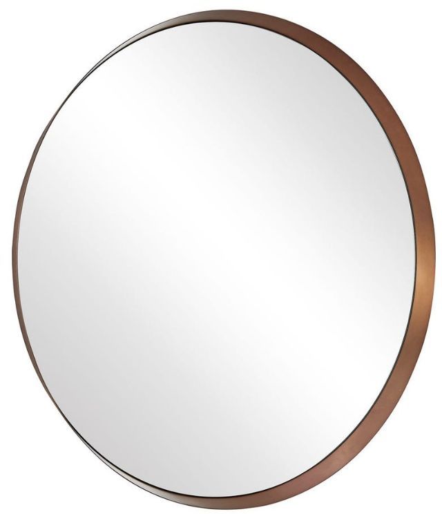 Uttermost® Torrado Plated Bronze Round Mirror-3