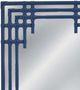 Bassett Mirror Daysmill Glossy Navy Blue Wall Mirror-3
