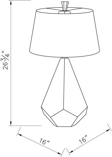 Surya Enigma White Table Lamp-3