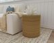 Coaster® Halden Glass Top Round Accent Side Table with Light Brown Base-4