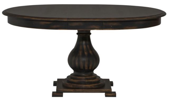 Liberty Furniture Chesapeake Black Pedestal Table-4
