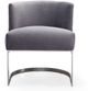 TOV Furniture Eva Grey Velvet Chair-1