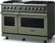 Viking® 5 Series 48" Eucalyptus Pro Style Dual Fuel (LP) Range with Polished Chrome Trim-3