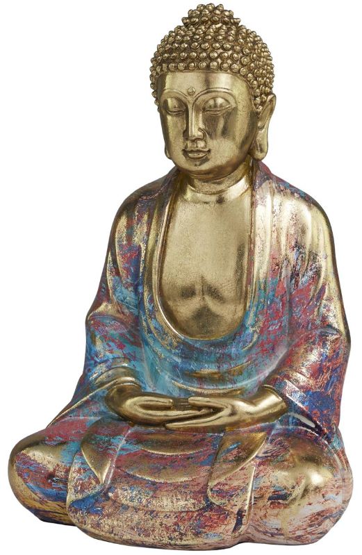 Deco Marche Multi-Colored 12" Buddha Sculpture-0