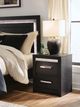Signature Design by Ashley® Shoralli Black Nightstand-1
