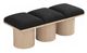 Meridian Furniture Pavilion 3-Piece Black/Natural 54" Modular Bench-0