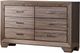 Coaster® Kauffman Washed Taupe Dresser-0
