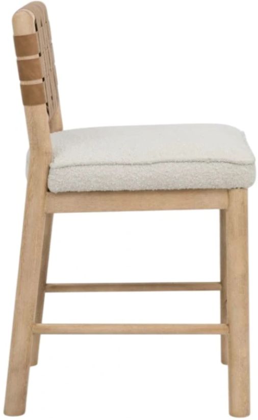 Modus Furniture Dorsey Ginger/Ricotta Upholstered Counter Stool-2
