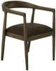 International Furniture Direct Natural Teca Brown Arm Chair-0