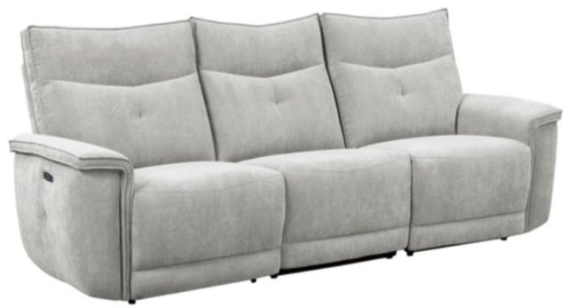 Homelegance® Tesoro 3-Piece Mist Gray Power Double Reclining Sofa with Power Headrests-0