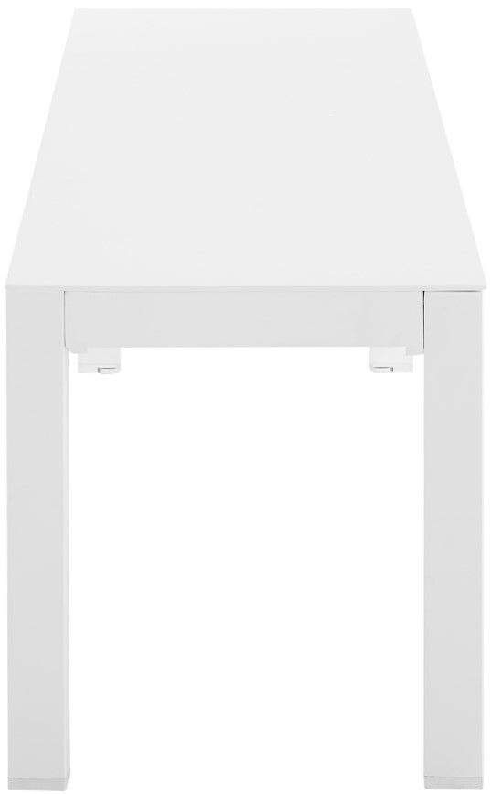 Linon Alora White Aluminum Outdoor Bench-3