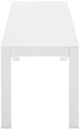 Linon Alora White Aluminum Outdoor Bench-3