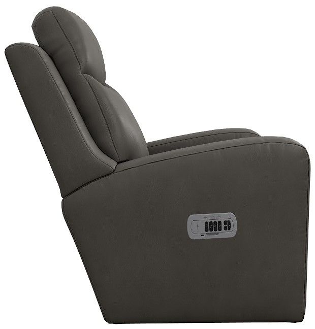 La-Z-Boy® Emmons Pewter Power Wall Recliner with Headrest and Lumbar-3