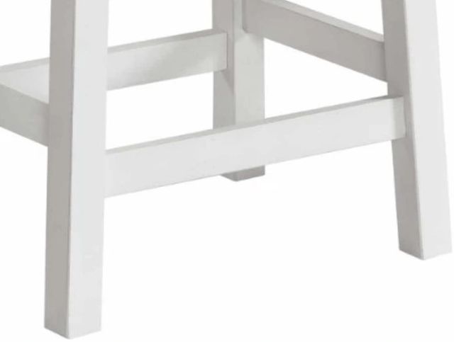 Intercon Kona Gray/White Backless Barstool-2