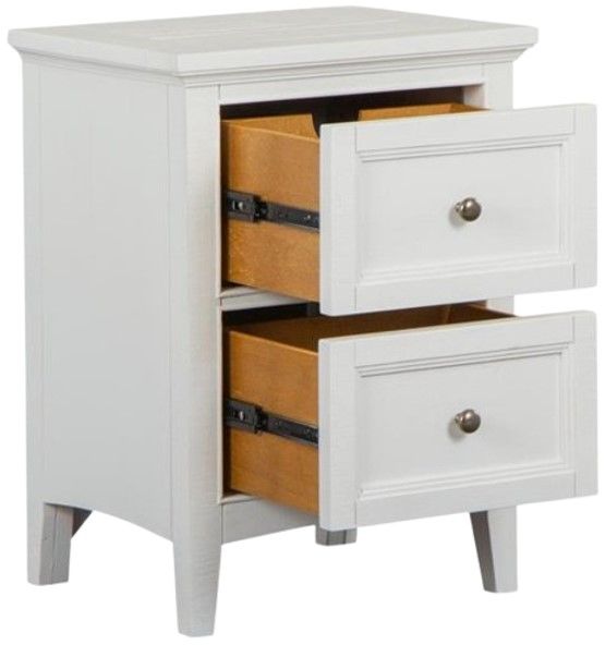 Magnussen Home® Heron Cove Chalk White Small Drawer Nightstand-2