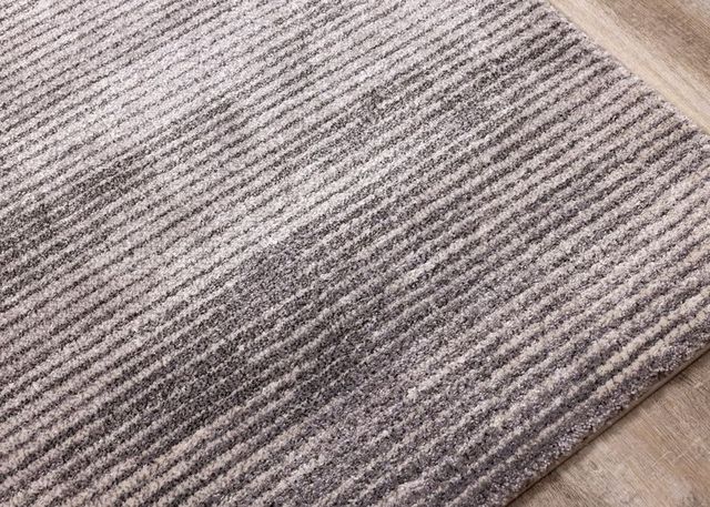 Kalora Interiors Breeze Grey Distressed Lines 5'3" x 7'7" Rug-1
