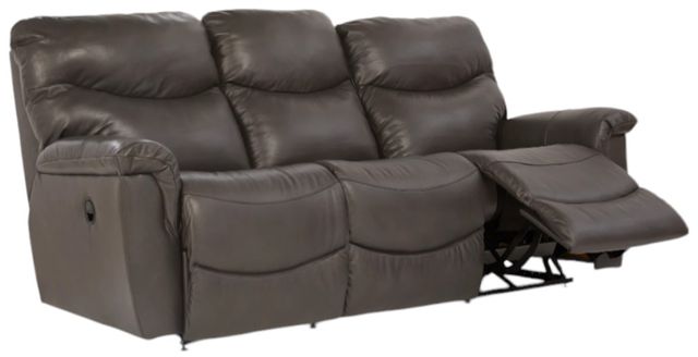 La-Z-Boy® James Walnut Leather Manual Reclining Sofa-2