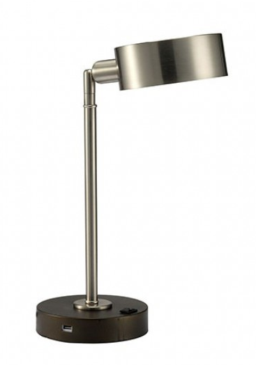 Furniture of America® Gail Stain Nickel Table Lamp-0