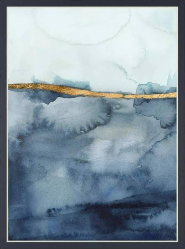 Classy Art Coastal Horizon I by Victoria Borges Wall Art-1