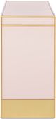 Currey & Company Arden Pink Console Table with Satin Brass Base-2
