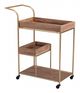 Zuo Modern Bar Brown/Gold Tray Cart-0