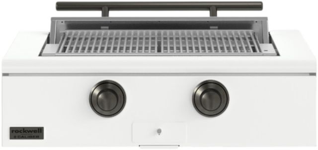 Caliber™ Rockwell 2-Burner Matte White Built-In Liquid Propane Grill with Pewter Hardware-0