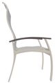 Telescope Casual Belle Isle Abalone/Desert Aluminum/Fabric Outdoor Sling Supreme Arm Chair with Boardwalk Rustic Polymer Arm Accent-2