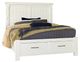 Vaughan-Bassett Yellowstone Buckskin/White King American Dovetail Storage Bed-0