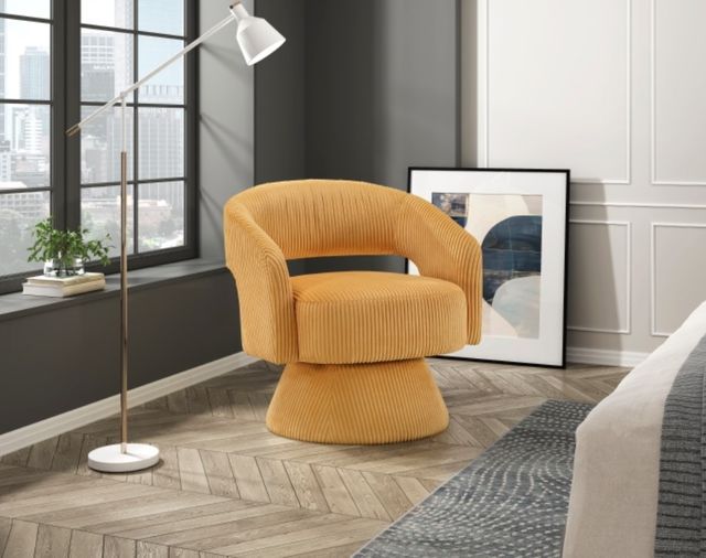 Homelegance® Upton Yellow Swivel Chair-1