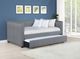 Coaster® Brodie Grey Upholstered Twin Daybed with Trundle-3